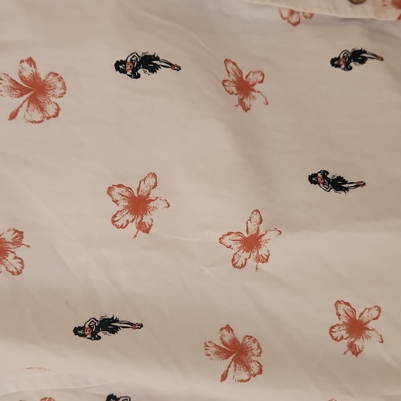 Havanera Men's Hula Girl Hawaiian Button Down Shirt M - Picture 2 of 6